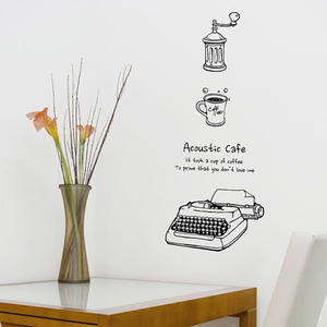[one7]그래픽스티커_어쿠스틱 카페-acoustic cafe